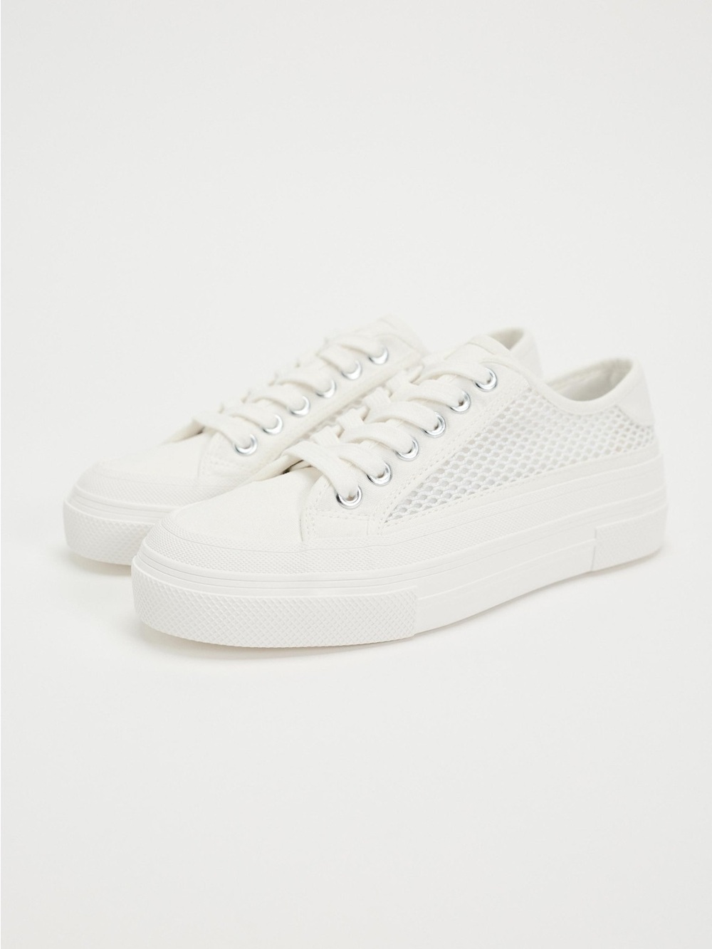 Zara Mesh White‎ Casual Sneaker Size 38 (8)